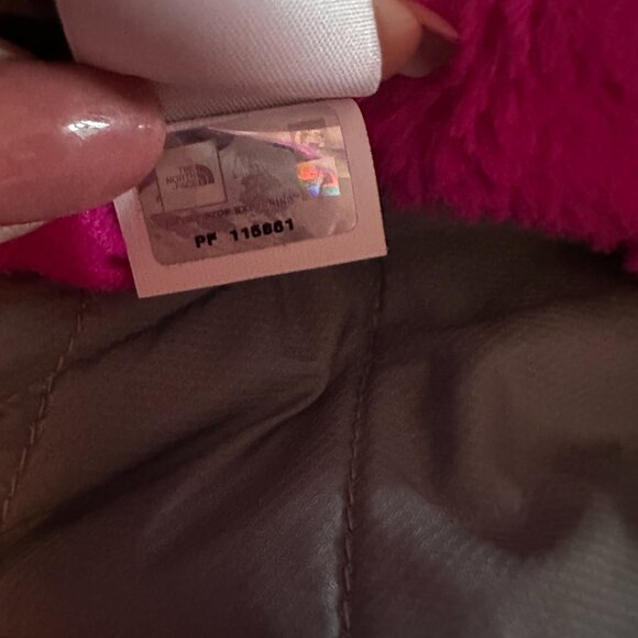 The North Face Mossbud Swirl Reversible Jacket Magenta Grey size XL - Picture 7 of 9